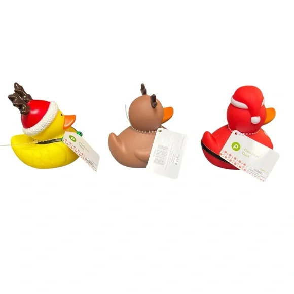 PUBLIX CHRISTMAS HOLIDAY RUBBER DUCKS SET OF 6 Duck My Jeep Duckies NEW Assorted - Picture 11 of 16